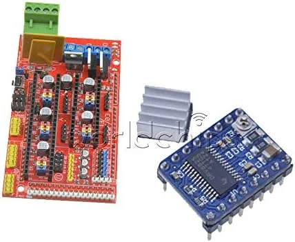 برد کنترل RAMPS 1.4 پرینتر سه بعدی به همراه ماژول درایور موتور DRV8825 StepStick - (مورد: کنترلر RAMPS 1.4)