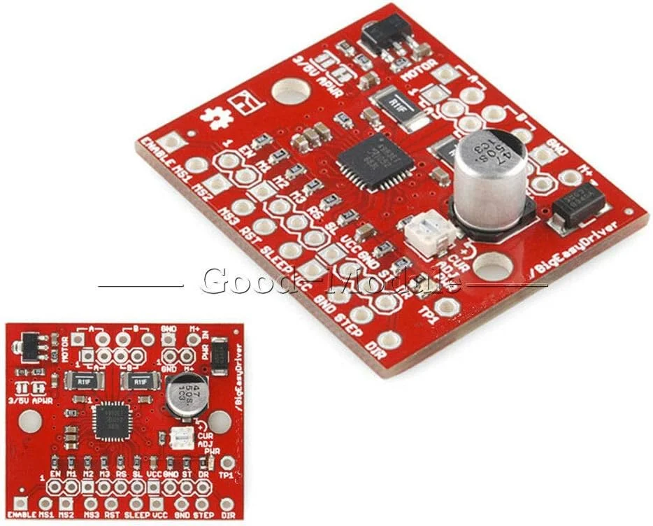 برد درایور موتور پله ای A3967 A4988 Easy Driver برای آردوینو پرینتر سه بعدی - (مدل: A4988 قرمز)