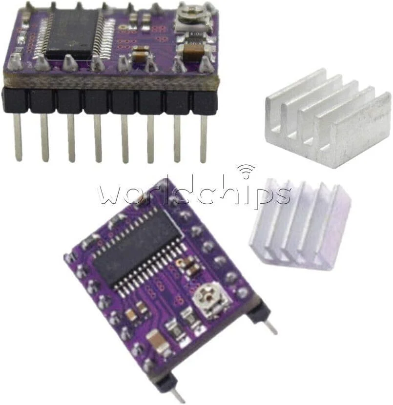 قطعات الکترونیکی 1/2/5/10 عددی DRV8825 درایور موتور پله ای پرینتر سه بعدی RepRap StepStick RAMPS1.4 - (مقدار: 5 عدد)