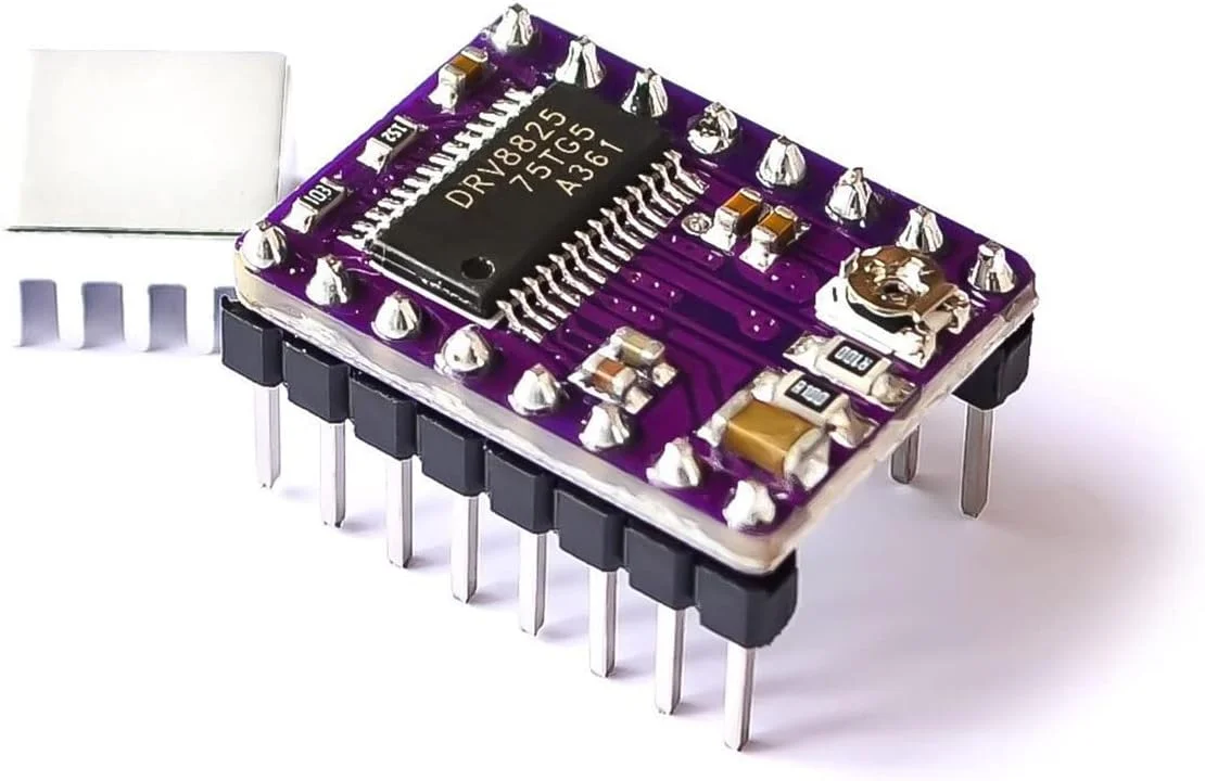 ۱۰ عدد درایور استپر StepStick DRV8825، برد مدار چاپی ۴ لایه Pololu-Reprap، Sanguinololu RAMPS