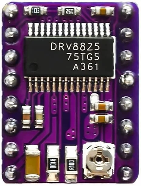 ۱۰ عدد درایور استپر StepStick DRV8825، برد مدار چاپی ۴ لایه Pololu-Reprap، Sanguinololu RAMPS