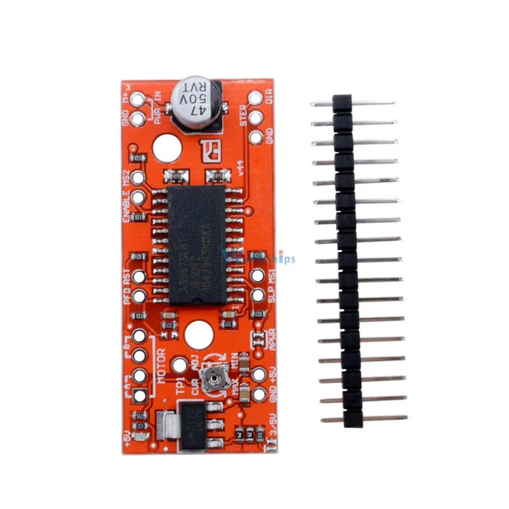 ماژول درایور موتور پله ای EasyDriver Shield V44 A3967 برای آردوینو، پشتیبانی از استپر های 4/6/8 سیمه 7V-30V