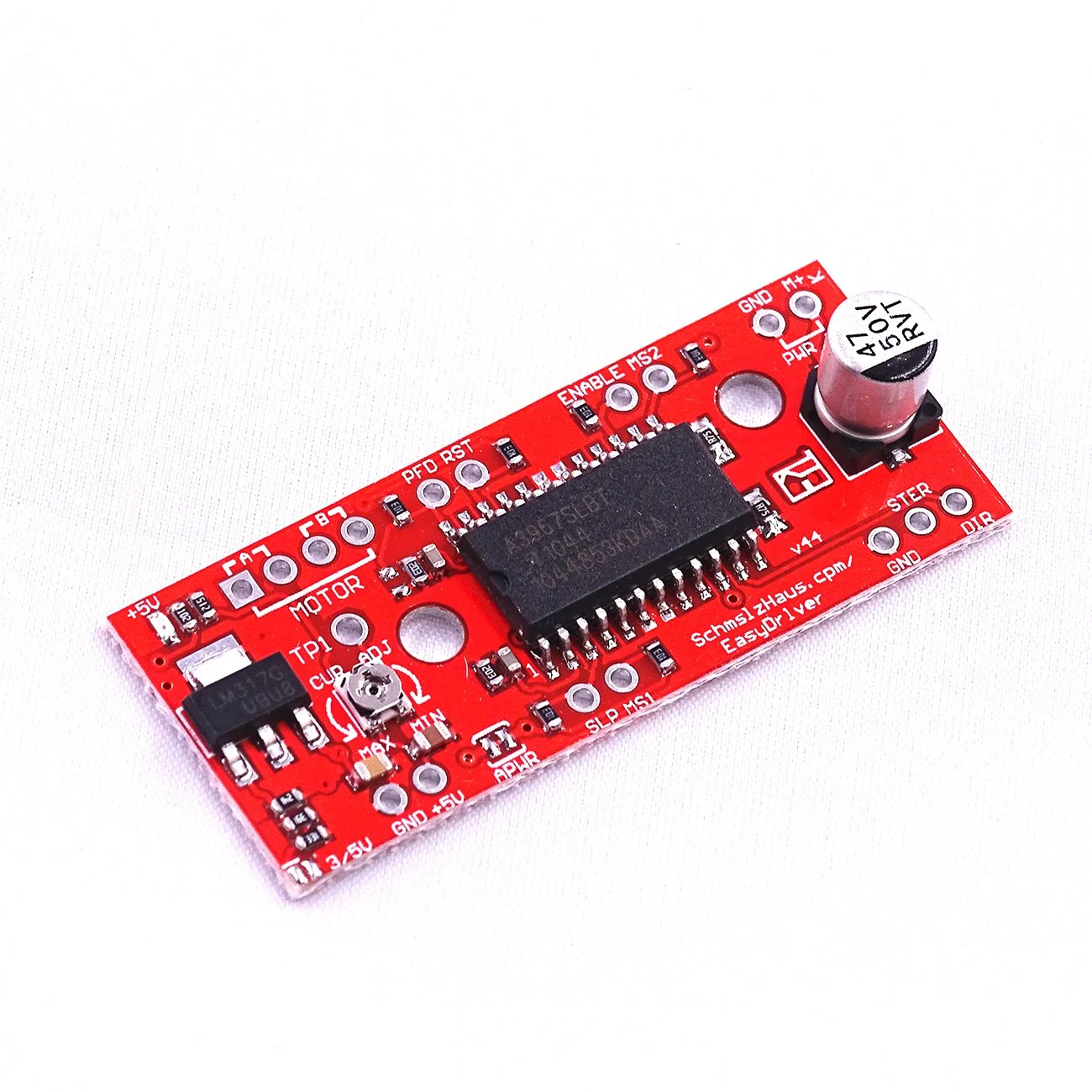 برد توسعه درایور موتور پله‌ای EasyDriver A3967 V44، یک عدد، مناسب برای پرینتر سه بعدی، ماژول A3967
