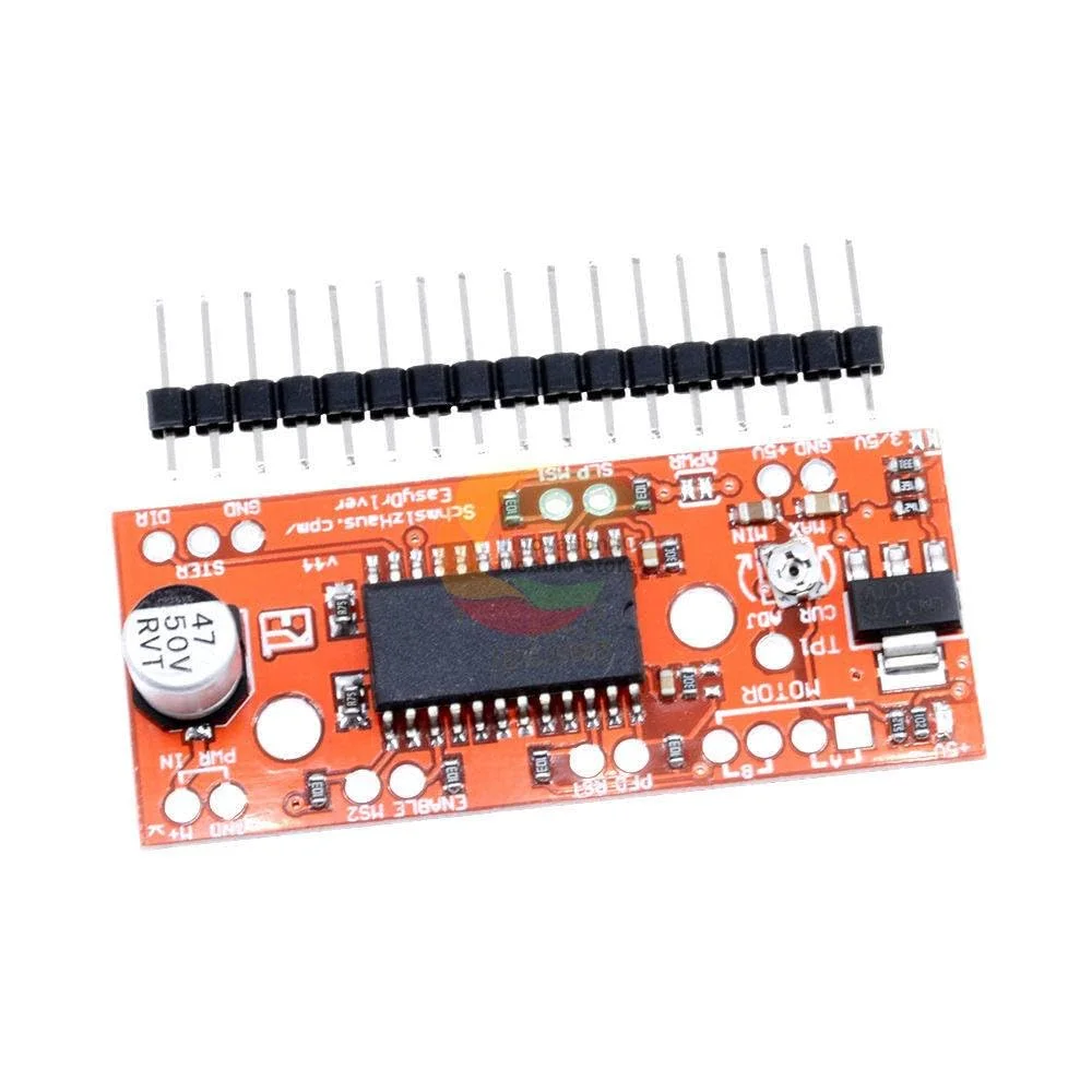 ماژول درایور موتور پله ای EasyDriver مدل A3967 V44 برای برد توسعه آردوینو و پرینتر سه بعدی