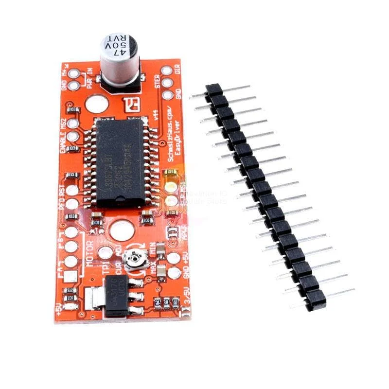 ماژول درایور موتور پله ای EasyDriver مدل A3967 V44 برای برد توسعه آردوینو و پرینتر سه بعدی ماژول درایور موتور پله ای EasyDriver مدل A3967 V44 برای برد توسعه آردوینو و پرینتر سه بعدی