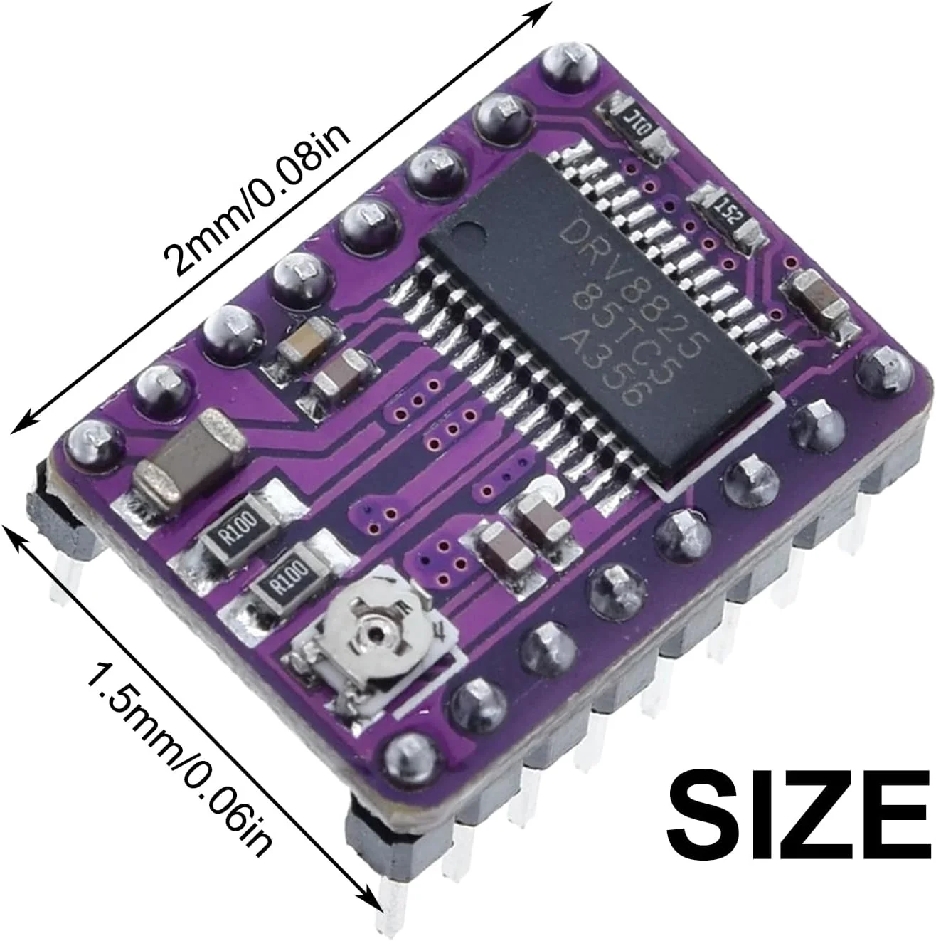 ماژول درایور موتور پله ای DRV8825 ایگلز، 10 عددی، ماژول DRV8825 A4988 برای پرینتر سه بعدی RepRap 4 RAMPS1.4 StepStick به همراه هیت سینک