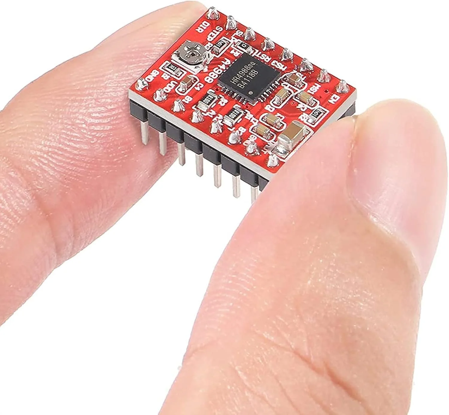 ماژول درایور موتور پله ای A4988 Reprap با هیت سینک سازگار با آردوینو، بسته 5 عددی