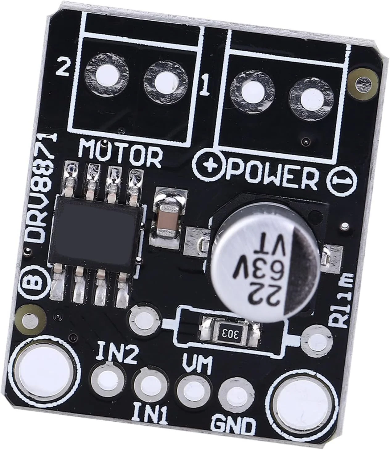 ماژول درایور قطعات الکتریکی DRV8871، جریان پیشرو 3.6 آمپر، مناسب برای ماشین های کوچک ماژول درایور قطعات الکتریکی DRV8871، جریان پیشرو 3.6 آمپر، مناسب برای ماشین های کوچک