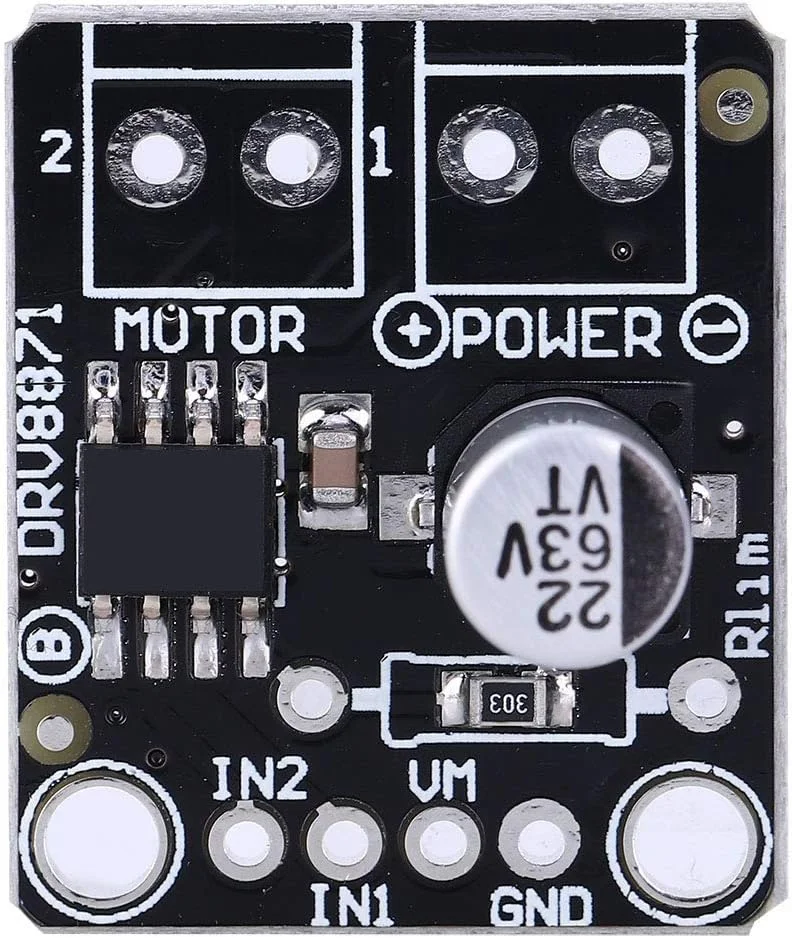 ماژول درایور موتور DC براش DRV8871، ماژول درایور 3.6 آمپر کنترل PWM پل H برد درایور موتور DC با UVLO، OCP و TSD برای ماشین های کوچک