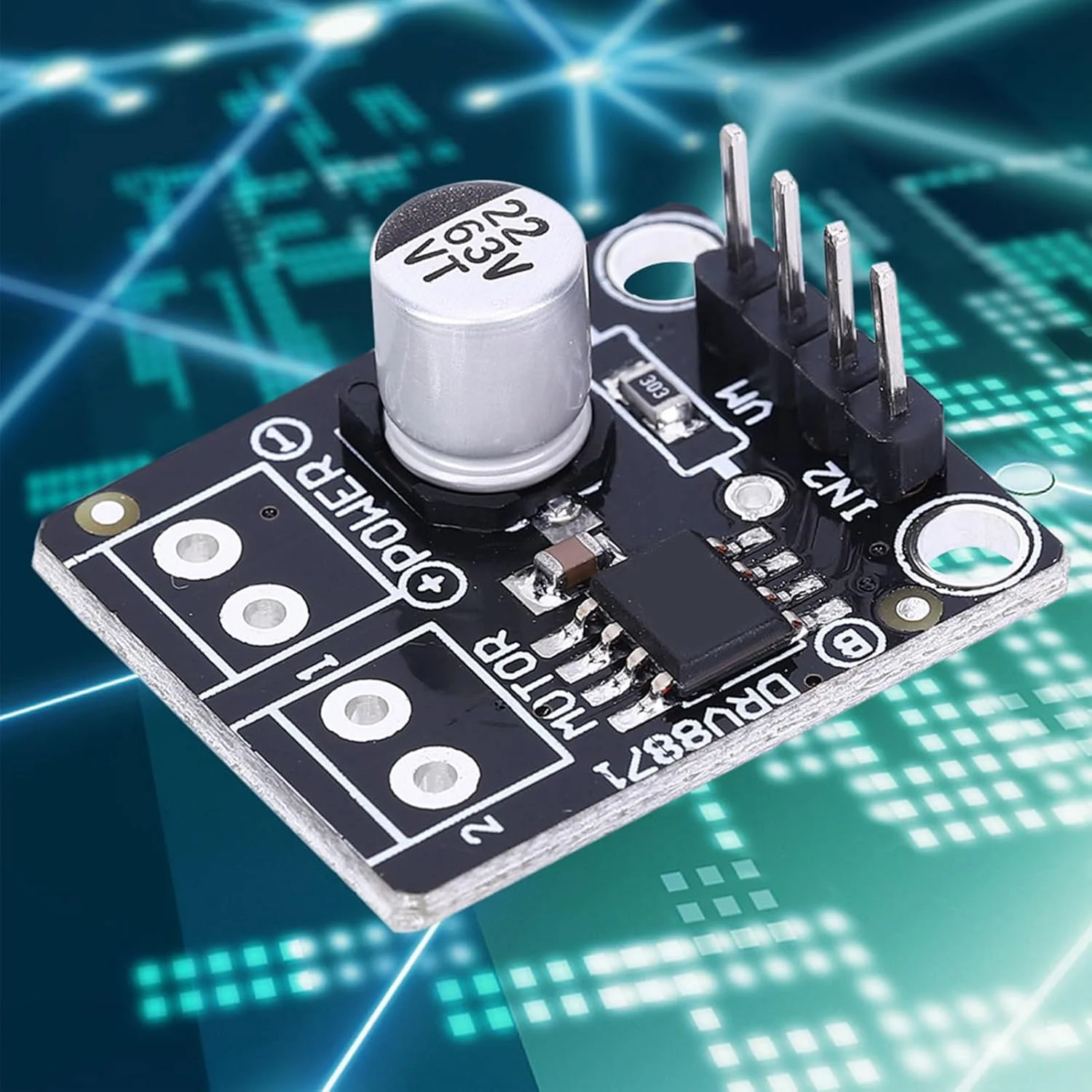 برد درایور موتور DC براش DRV8871، ماژول کنترل PWM 3.6 آمپر، شامل لوازم جانبی صنعتی برای پرینتر، لوازم خانگی، ماشین آلات