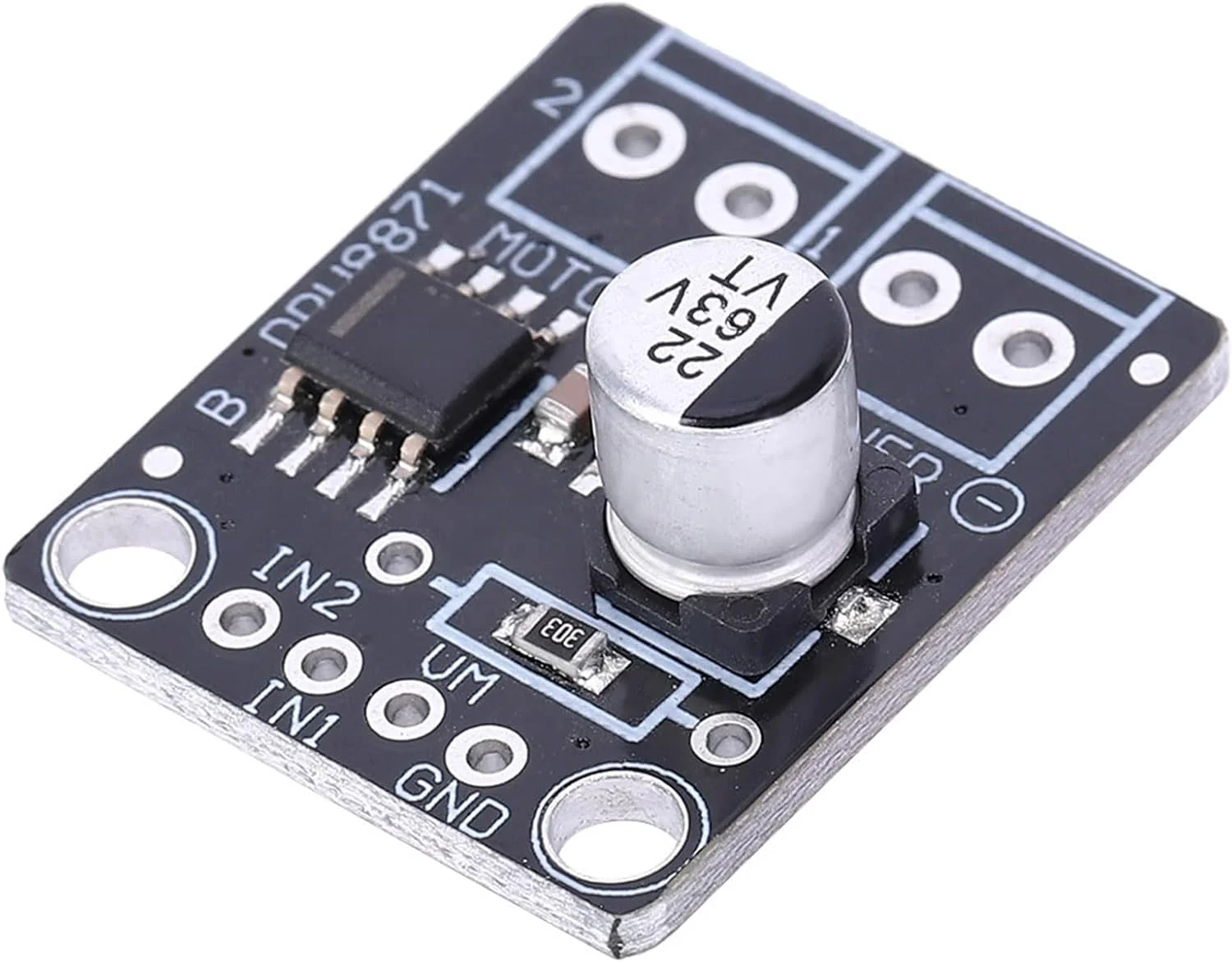 ماژول کنترل PWM درایور موتور DC مدل DRV8871 با ابعاد 0.19 X 0.24 اینچ، مناسب برای پرینتر، لوازم خانگی، ماشین آلات کوچک و تجهیزات صنعتی