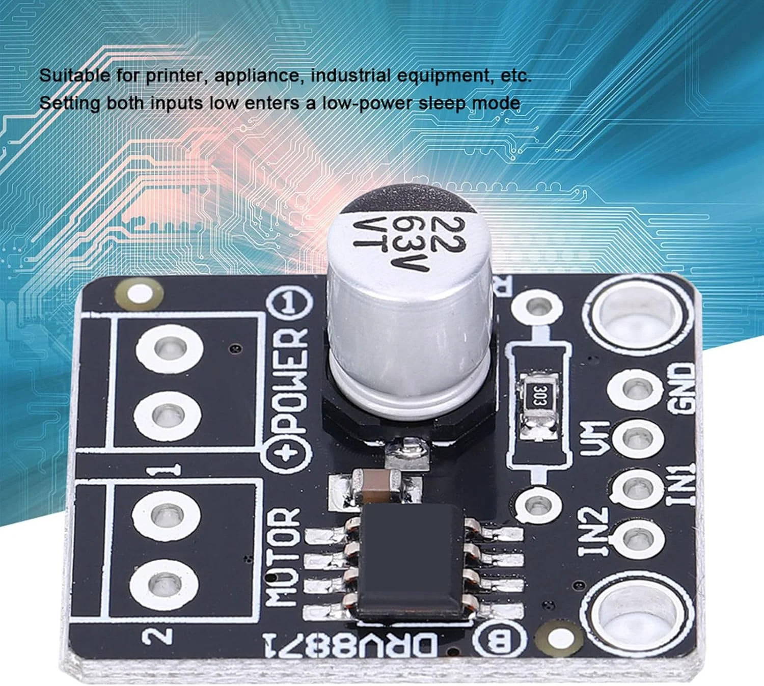 ماژول درایور DRV8871 با کیفیت صنعتی - مناسب برای چاپگر و دستگاه، ایده آل برای دستگاه های صنعتی