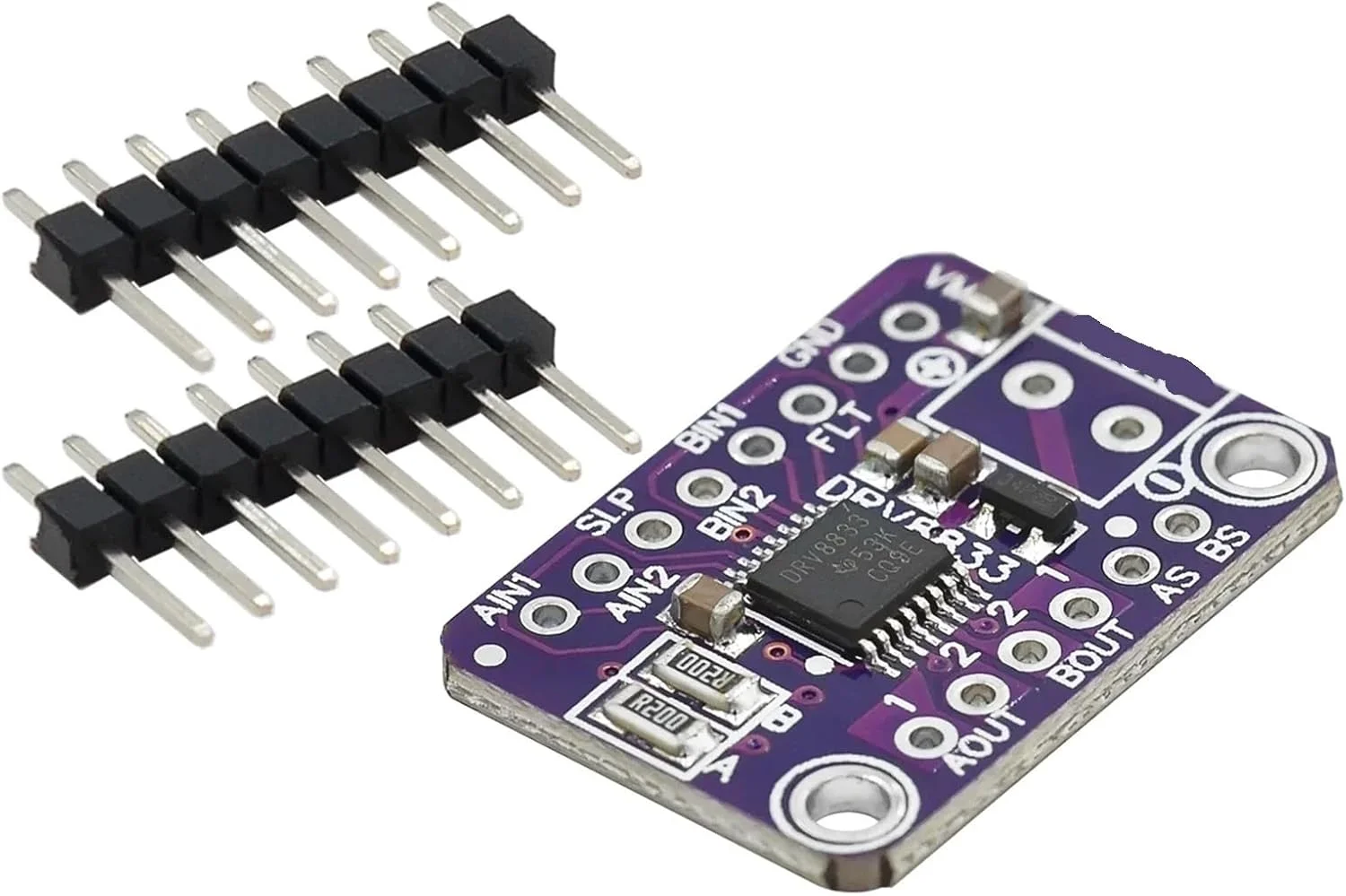 ماژول درایور DRV8833، ماژول کنترل موتور پله ای DC دو کاناله CJMCU-8833، برد درایور پل H، 2.7-10.8 ولت (2 عدد)