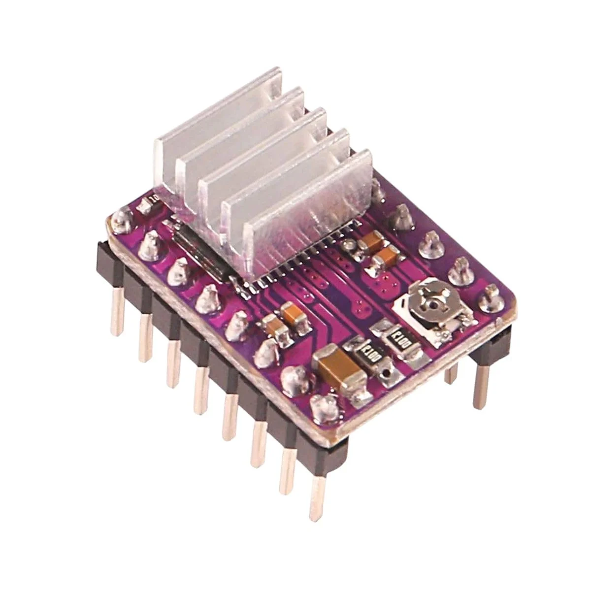 ماژول درایور موتور پله ای DRV8825 Stepstick با هیت سینک برای پرینتر سه بعدی RepRap RAMPS مدل جدید 2025 با کیفیت بالا