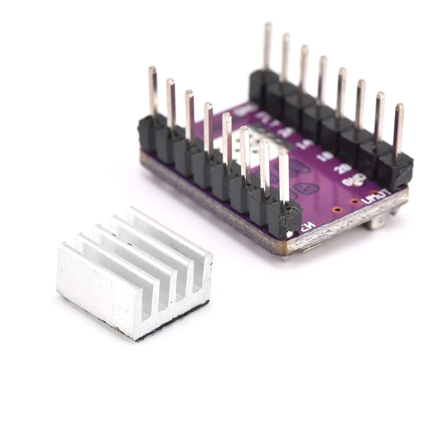 ماژول درایور موتور پله ای DRV8825 با هیت سینک برای لوازم جانبی پرینتر سه بعدی، محدوده ولتاژ کاری DC 8.2 تا 45 ولت