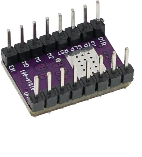 ماژول درایور موتور پله ای DRV8825 (5 عددی) – سازگار با StepStick برای پرینترهای سه بعدی، CNC، RepRap – جریان قابل تنظیم، میکرو استپینگ 1/32، کنترل موتور با گشتاور بالا