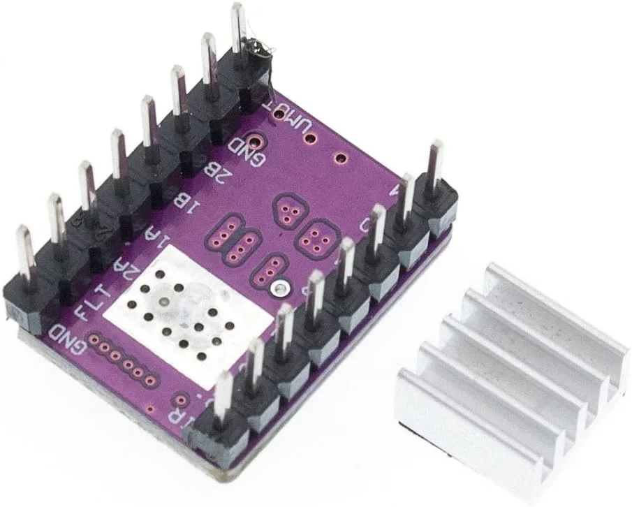 ماژول درایور موتور پله‌ای DRV8825 StepStick Mute Driver Ramps 1.4 Reprap 4 PCB به همراه هیت سینک، لوازم جانبی پرینتر سه بعدی