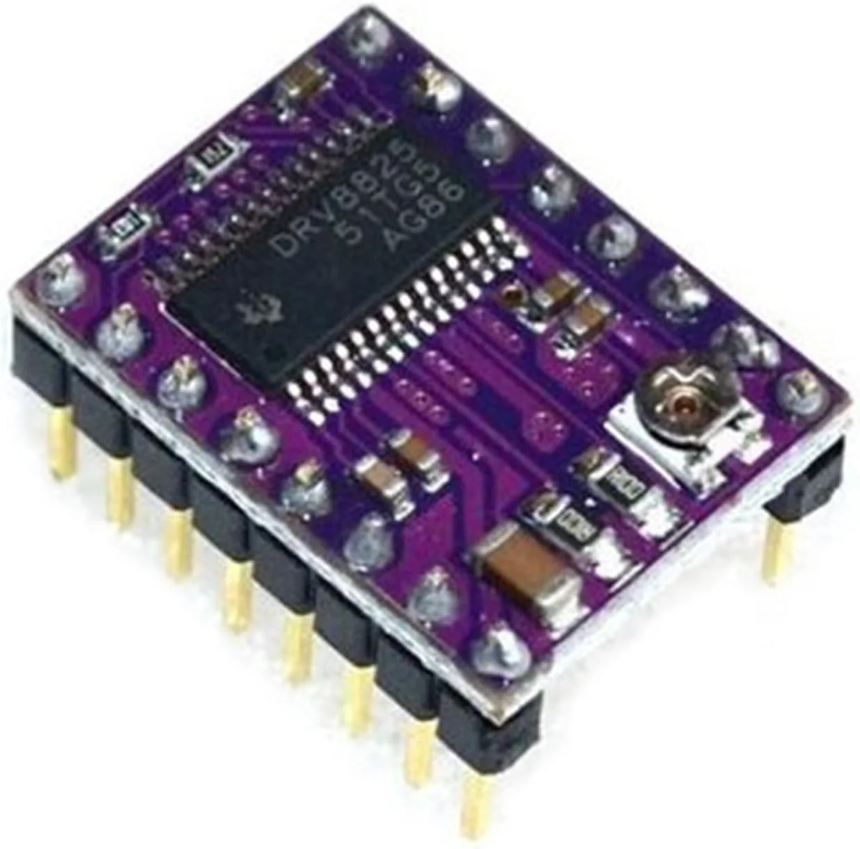 ماژول درایور موتور پله ای DRV8825 برای پرینترهای RepRap 4 RP1.4 StepStick به همراه هیت سینک