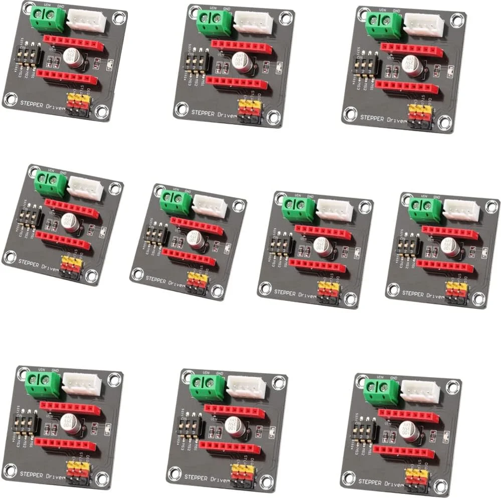 برد توسعه درایور موتور پله ای 42 مدل Jeanoko DRV8825/A4988، ماژول کنترل پرینتر سه بعدی پایدار برای پرینتر سه بعدی (10 عدد)