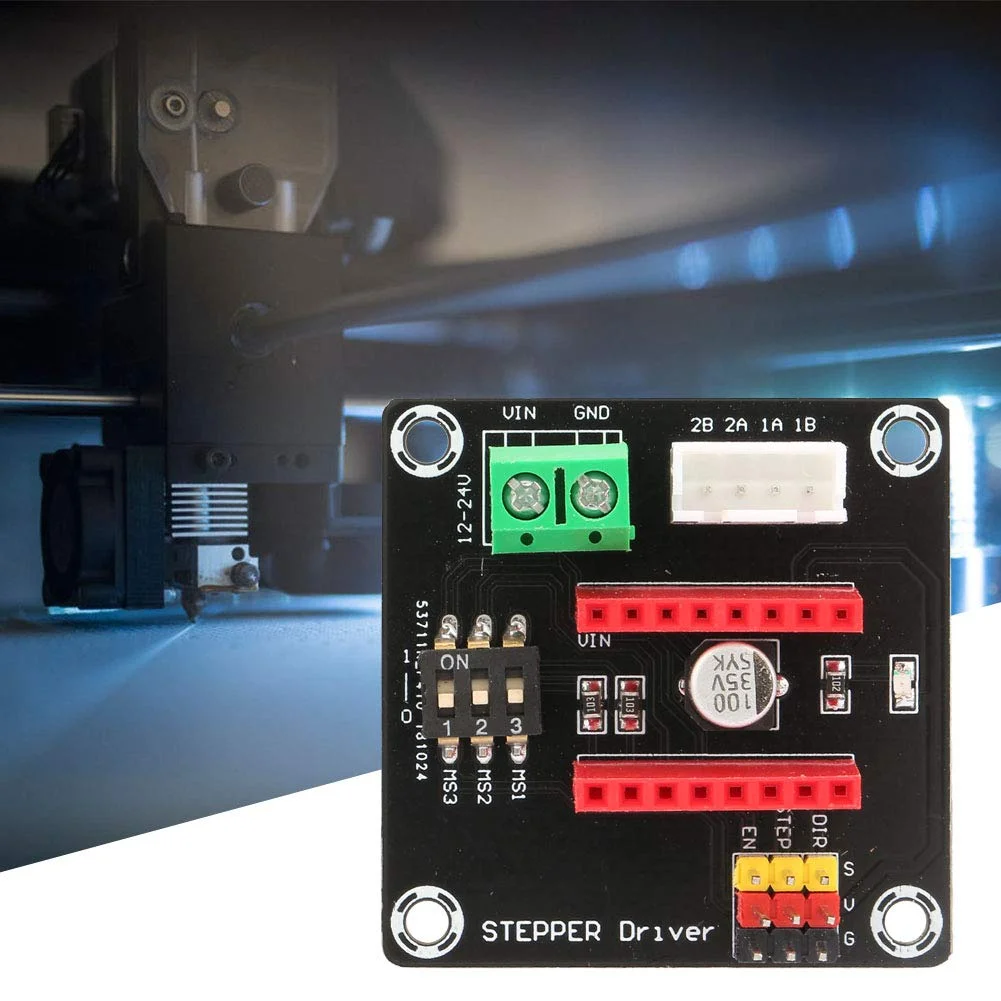 برد توسعه درایور موتور پله ای 42 مدل DRV8825/A4988 پایدار Jeanoko، ماژول کنترل پرینتر سه بعدی برای پرینتر سه بعدی (1 عدد)