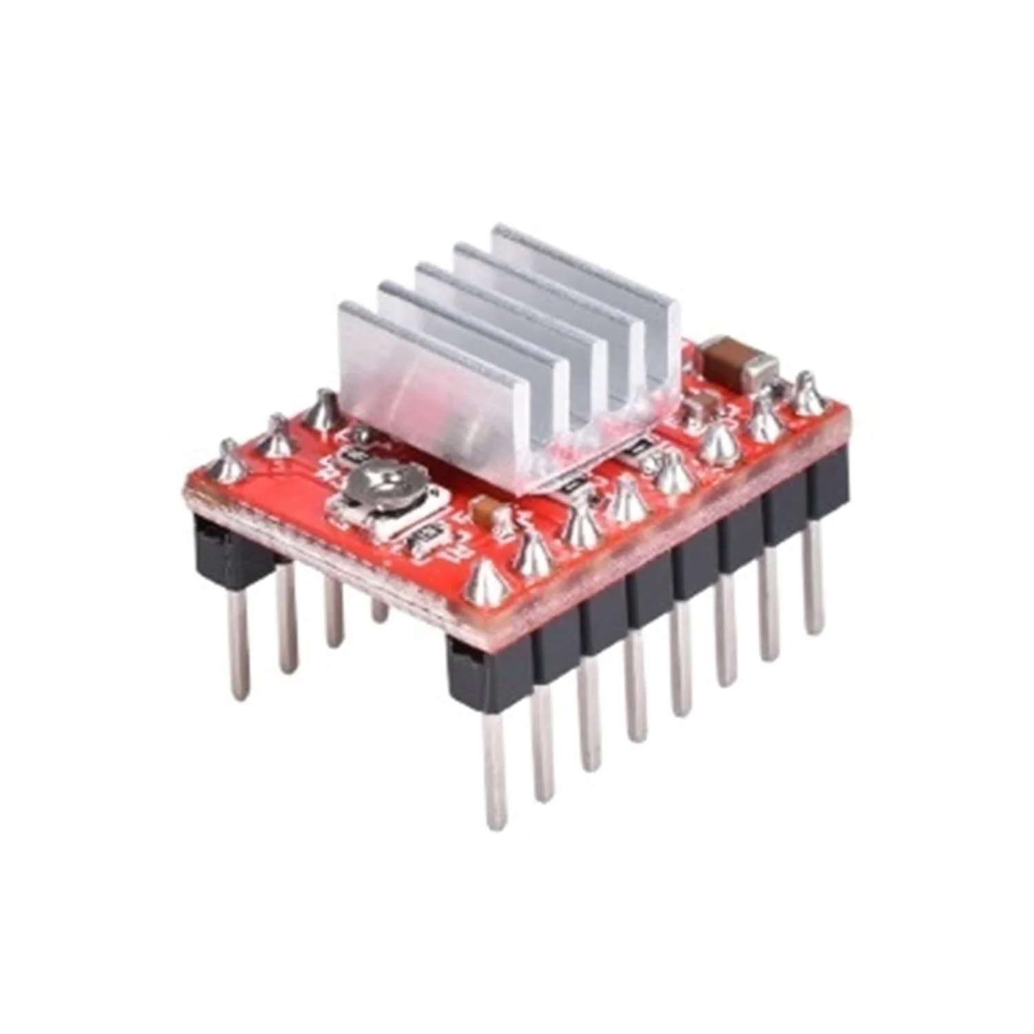 ماژول درایور موتور پله ای 10 عددی به همراه هیت سینک برای پرینترهای سه بعدی یا ربات ها، کنترلر موتور