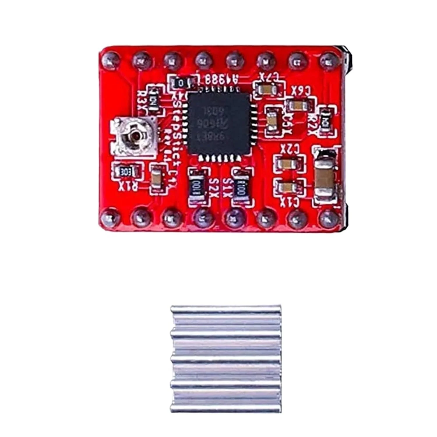 ماژول درایور موتور پله ای 10 عددی به همراه هیت سینک برای پرینترهای سه بعدی یا ربات ها، کنترلر موتور