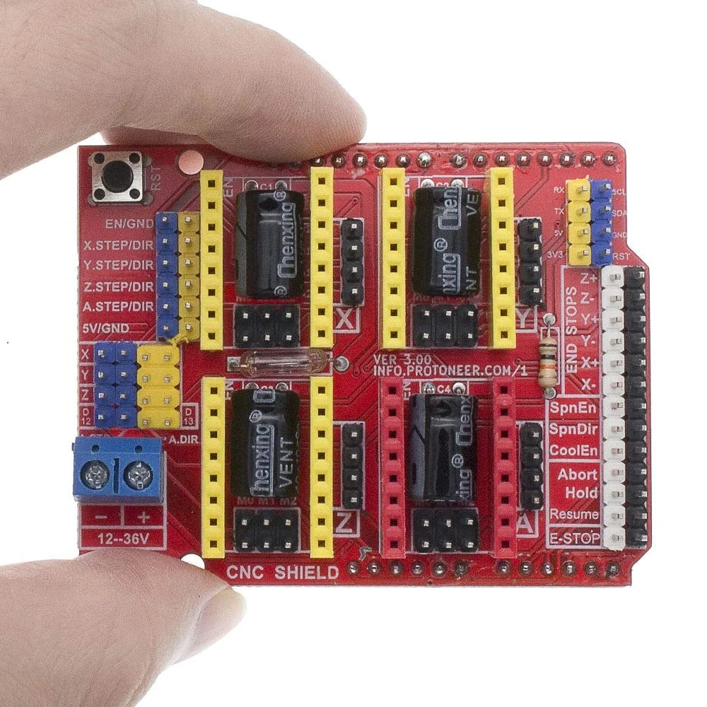 برد توسعه CNC شیلد V3 با درایور A4988، شیلد حکاکی، پرینتر سه بعدی CNC برای آردوینو CNC شیلد V3