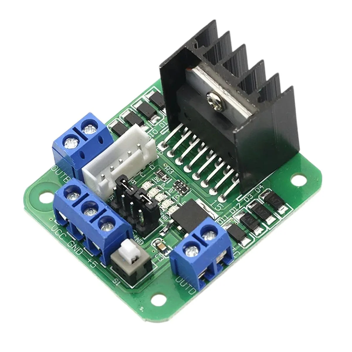 برد درایور موتور L298N استپر موتور L298 مدار ماژول درایور موتور DC جدید با کیفیت بالا برای سال 2025
