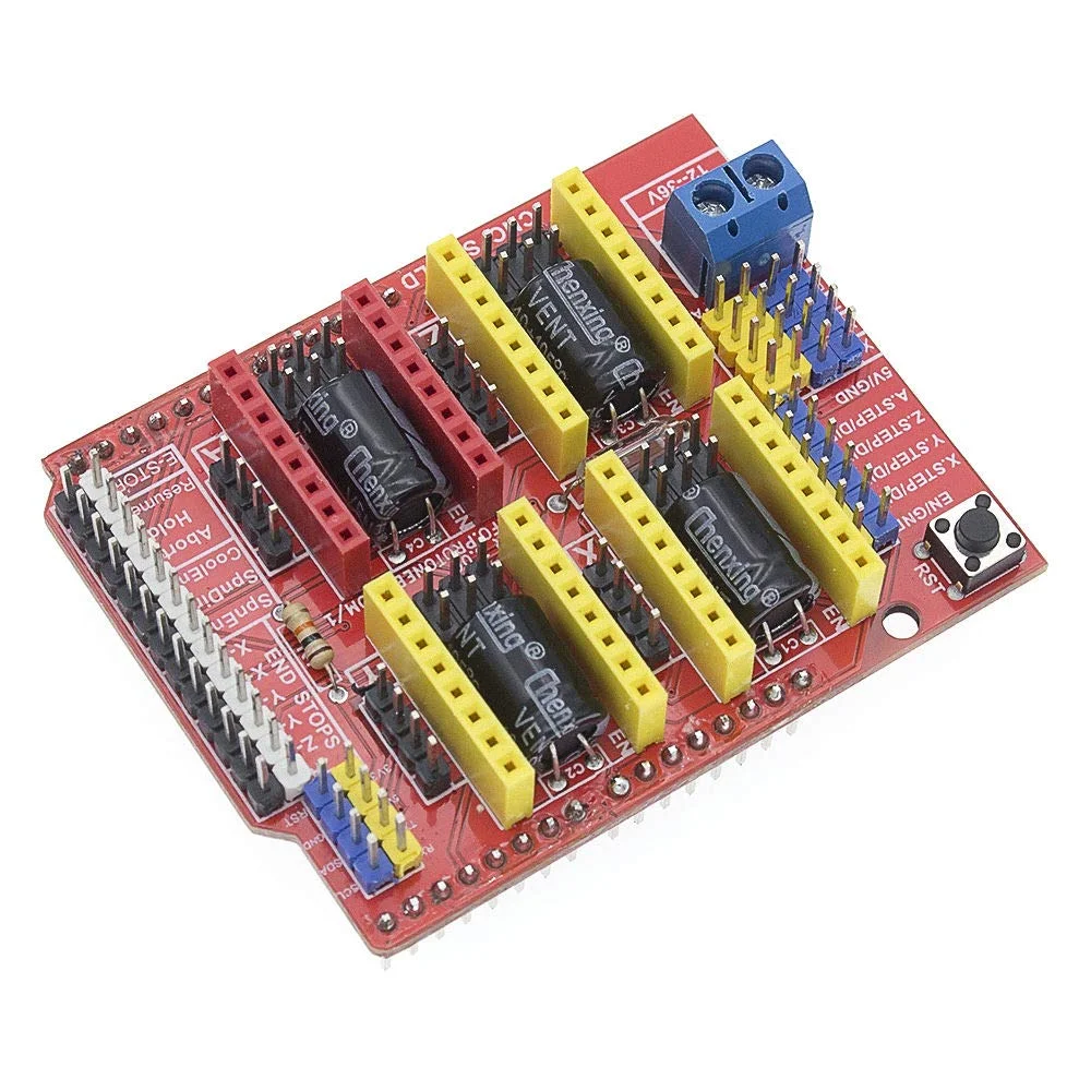 برد توسعه CNC شیلد V3 با درایور A4988، شیلد حکاکی، پرینتر سه بعدی CNC برای آردوینو CNC شیلد V3