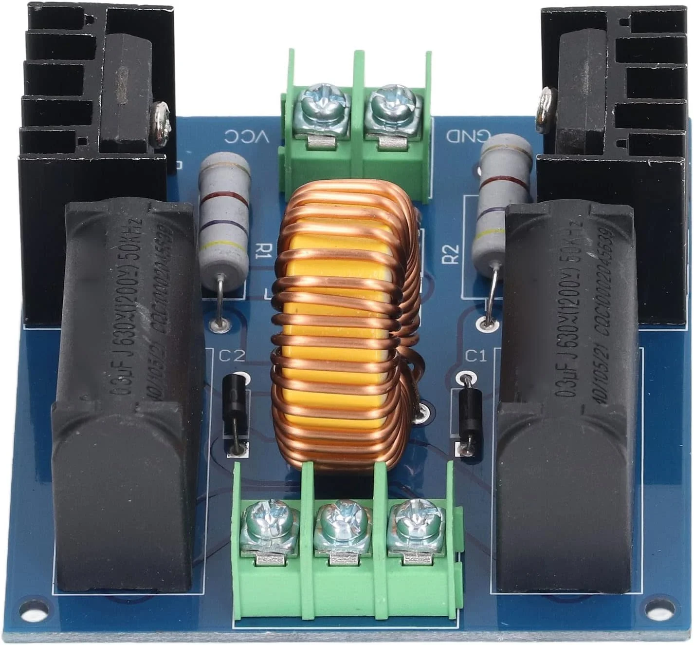 ماژول درایور ZVS ABS 24V، برد گرمایش القایی ورودی ماژول درایور ZVS، جریان بدون بار 3A برای صنعت DC 12-30V