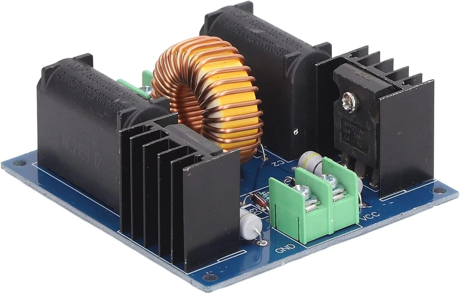 ماژول درایور ZVS ABS 24V، برد گرمایش القایی ورودی ماژول درایور ZVS، جریان بدون بار 3A برای صنعت DC 12-30V