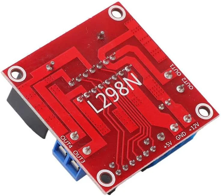 5 عدد ماژول درایور موتور، کنترلر درایو برد پل H دوگانه L298N برای موتورهای پله ای