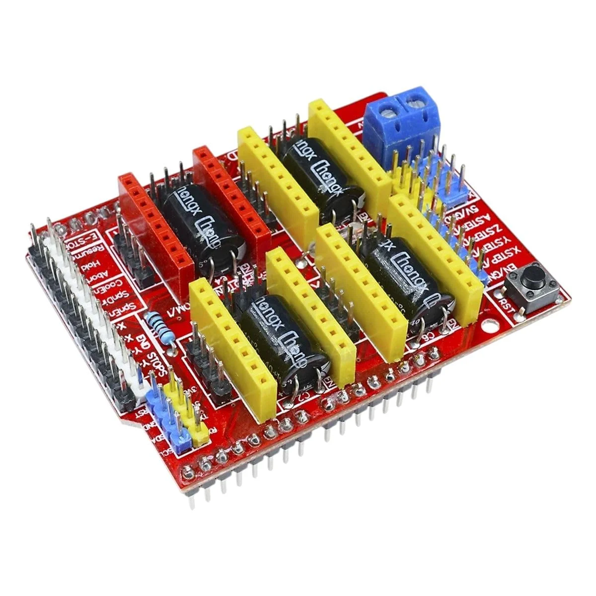 برد توسعه شیلد CNC درایور A4988 برای آردوینو V3، ماژول پورت IO پرینتر سه بعدی حکاکی