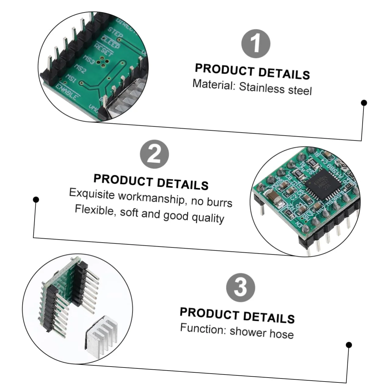 8 عدد ماژول استپر درایور پیک برای پرینترها و کاربردهای CNC با بازدهی بالا و نویز کم، طراحی بهینه