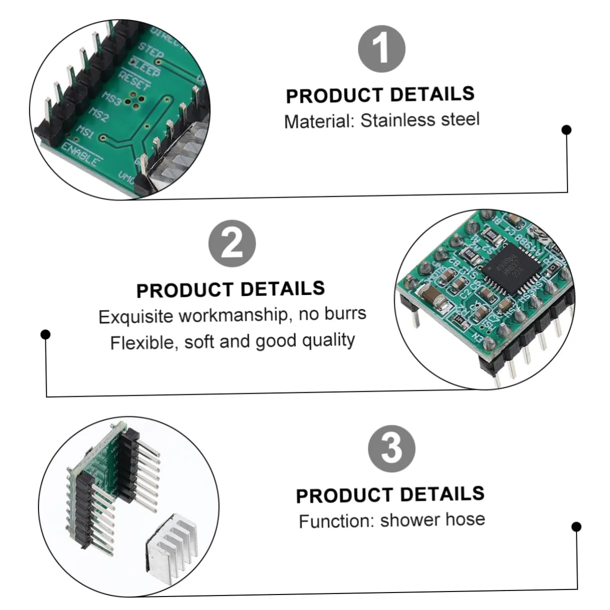 DOITOOL 8 عدد ماژول استپر برای پرینترها، کنترلر با عملکرد بالا و خروجی فوق العاده بی صدا برای رباتیک و کاربردهای CNC