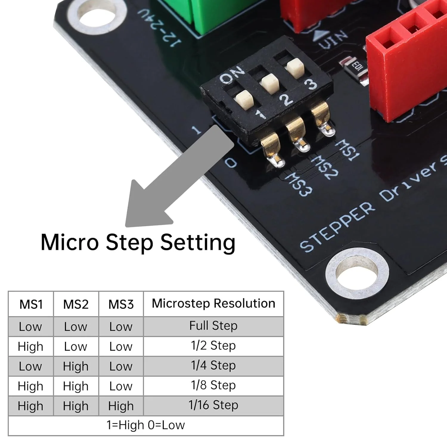برد توسعه درایور موتور پله‌ای 42 مناسب برای آردوینو UNO R3 Ramps1.4، ماژول توسعه شیلد کنترل پرینتر سه بعدی DRV8825 A4988 به همراه درایور موتور پله‌ای DRV8825