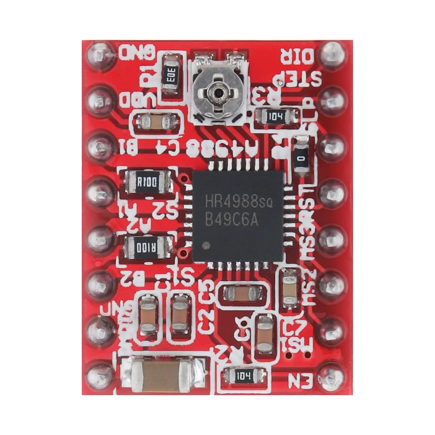 ماژول درایور موتور پله ای 3 عددی با هیت سینک سازگار با استپ استیک استپر A4988 پرینتر سه بعدی Reprap (3)