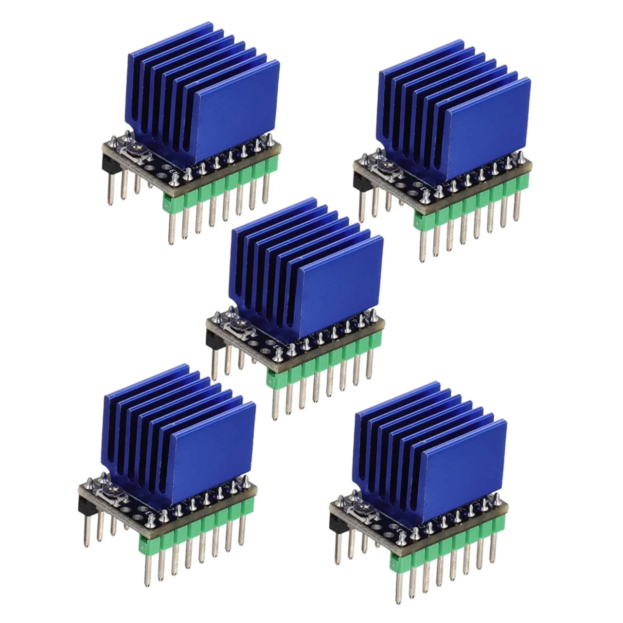 5 عدد برد درایور موتور پله ای، ماژول درایو موتور، پد خنک کننده الکترونیک پرینتر