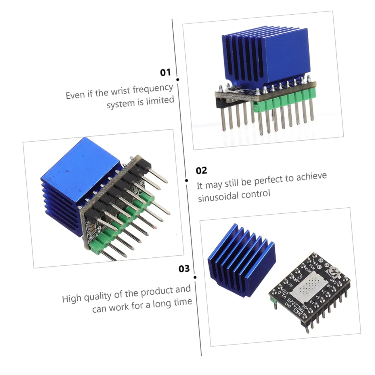 5 عدد برد درایور موتور پله ای، ماژول درایو موتور، پد خنک کننده الکترونیک پرینتر