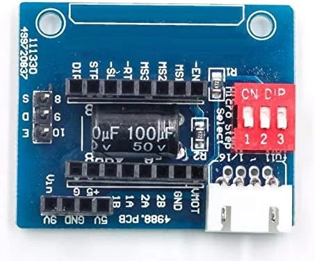 Davitu تجهیزات الکتریکی - 1 عدد برد توسعه پنل کنترل درایور موتور پله ای A4988 DRV8825، ماژول قطعه فعال برای اتصال چاپگر سه بعدی
