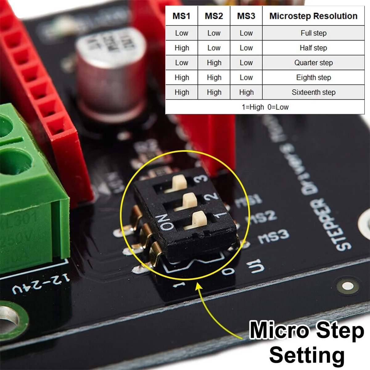 برد توسعه درایور موتور پله‌ای 42 DRV8825 A4988 ماژول توسعه شیلد کنترل پرینتر سه بعدی با درایور موتور پله‌ای A4988 + DRB8825، برای پرینتر سه بعدی