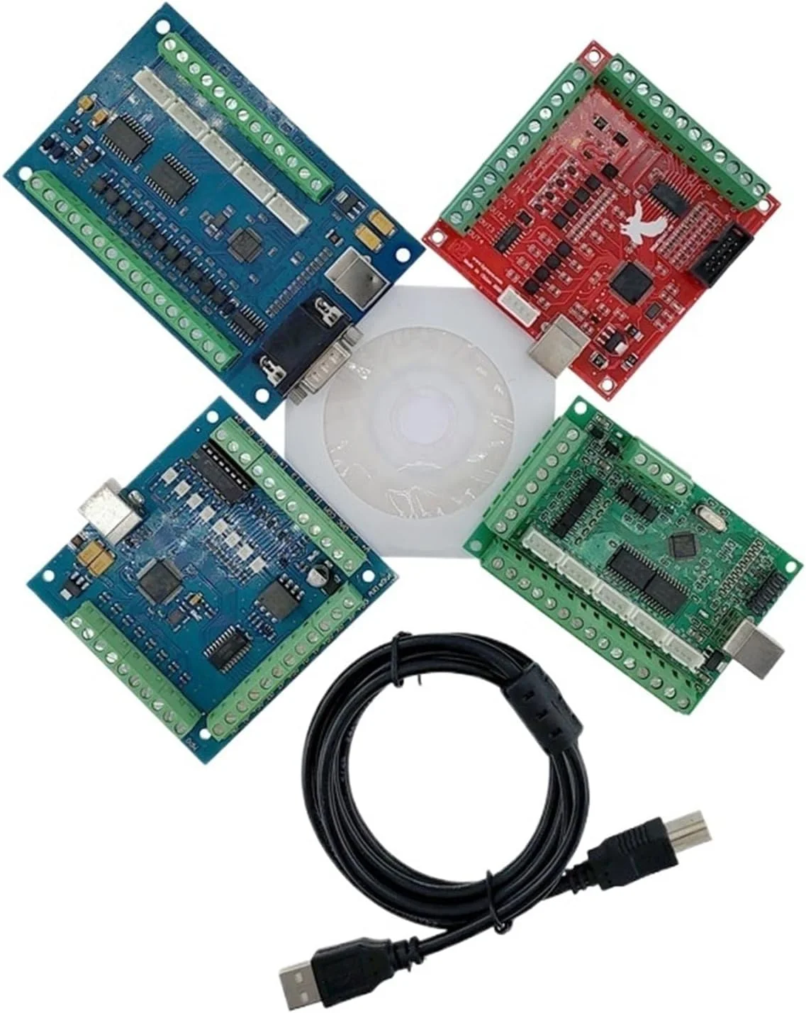 برد رابط درایور CNC، برد بریک اوت USB 100khz 4 محور 5 محور کنترلر حرکتی