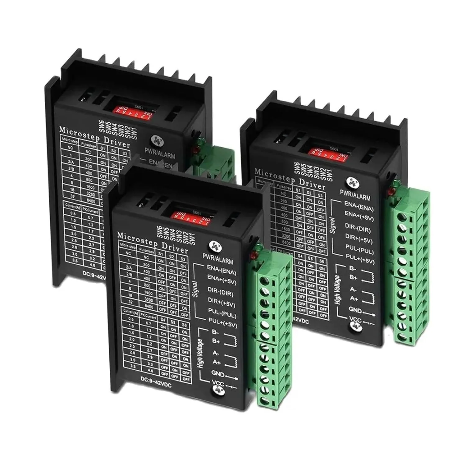 درایور موتور پله ای TB6600 ارتقا یافته Nema 23 Nema17 4A DC9-42V برای موتور Nema23 کنترلر روتر CNC برای پرینتر سه بعدی