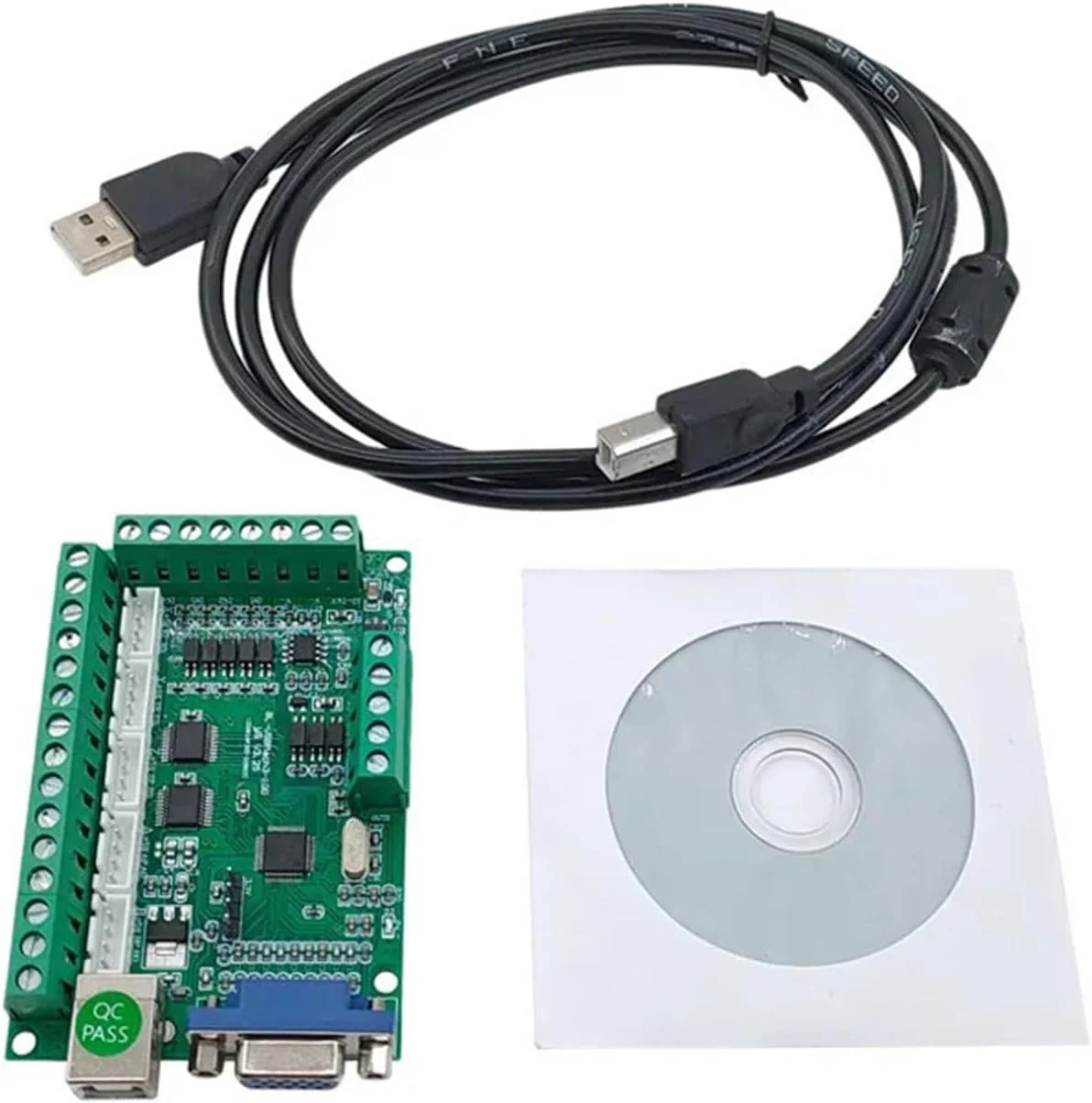 برد درایور CNC USB 100khz برد برک اوت 5 محور رابط درایور کنترلر حرکت با رابط Db15