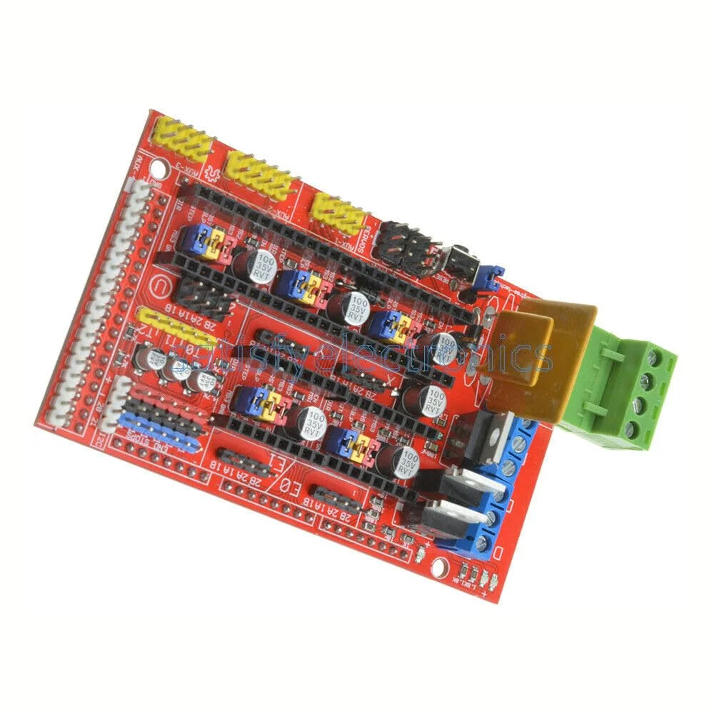 برد کنترلر رمپس 1.4 + 5 عدد ماژول درایور استپ استیک DRV8825 برای پرینتر سه بعدی