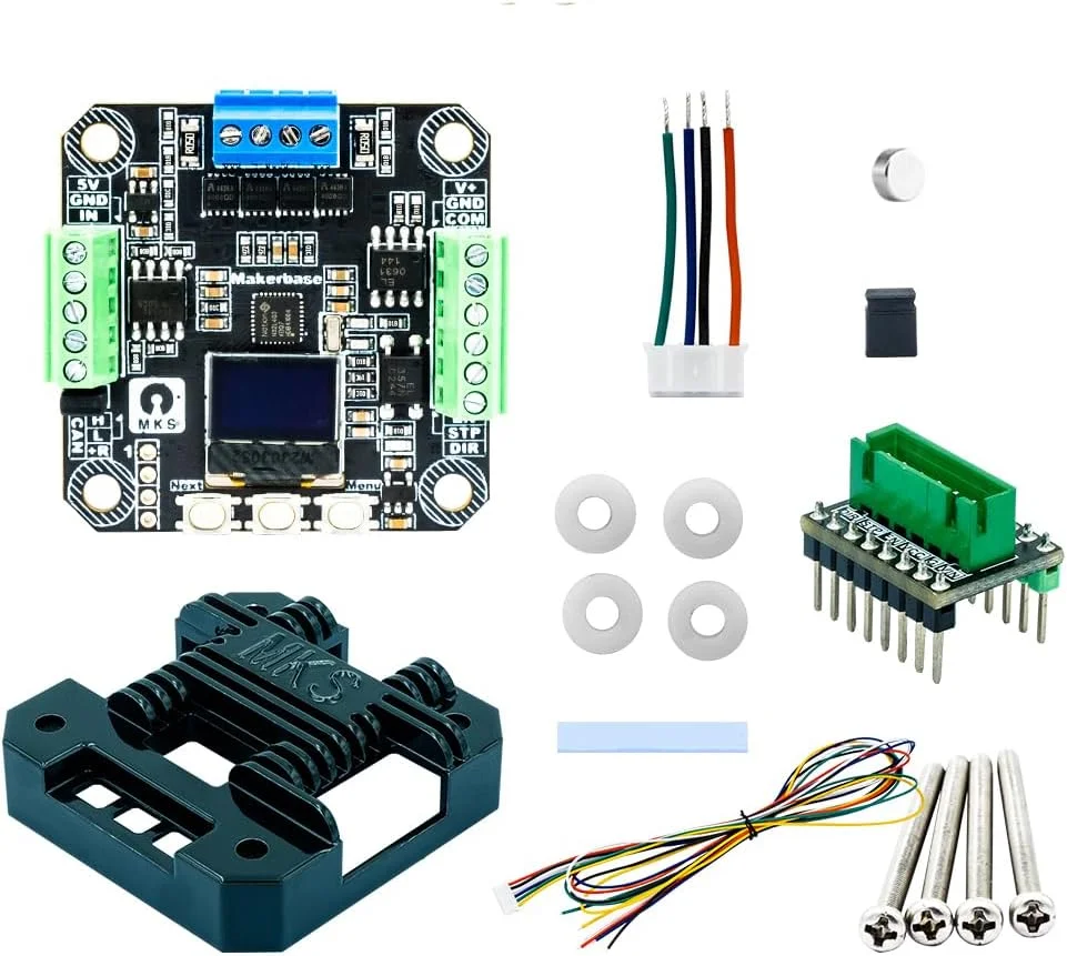 کنترلر درایور سروو Nema 17 MKS SERVO42D درایو موتور پله‌ای حلقه بسته CAN Converter با 256 میکرواستپ برای پرینتر سه بعدی، دستگاه های حکاکی CNC و دستگاه نوشتن