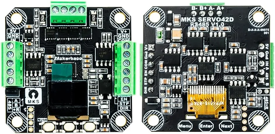 درایور سروو Nema 17 کنترلر MKS SERVO42D درایو استپر موتور حلقه بسته RS485 کانورتر 256 میکرو استپ برای پرینتر سه بعدی دستگاه های حکاکی CNC، دستگاه نوشتن درایور سروو Nema 17 کنترلر MKS SERVO42D درایو استپر موتور حلقه بسته RS485 کانورتر 256 میکرو استپ برای پرینتر سه بعدی دستگاه های حکاکی CNC، دستگاه نوشتن