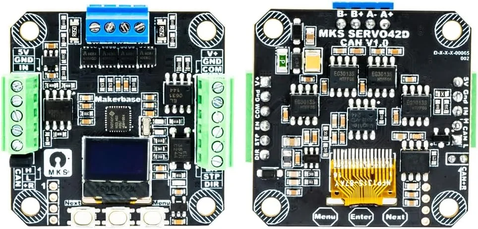 کنترلر درایور سروو Nema 17 MKS SERVO42D درایو موتور پله‌ای حلقه بسته CAN Converter با 256 میکرواستپ برای پرینتر سه بعدی، دستگاه های حکاکی CNC و دستگاه نوشتن