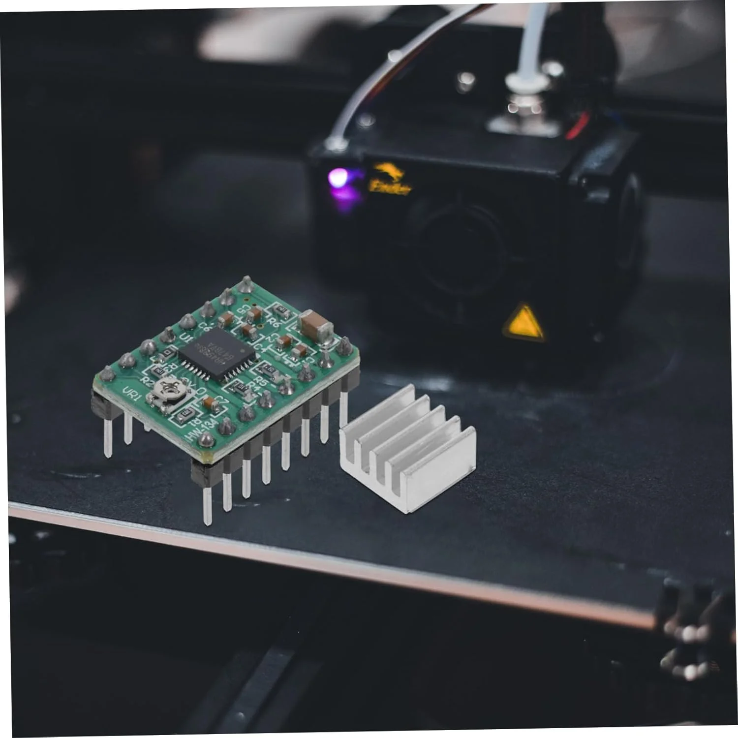 ۵ عدد ماژول درایور موتور پله‌ای A4988 سازگار با هیت سینک برای پرینتر سه بعدی