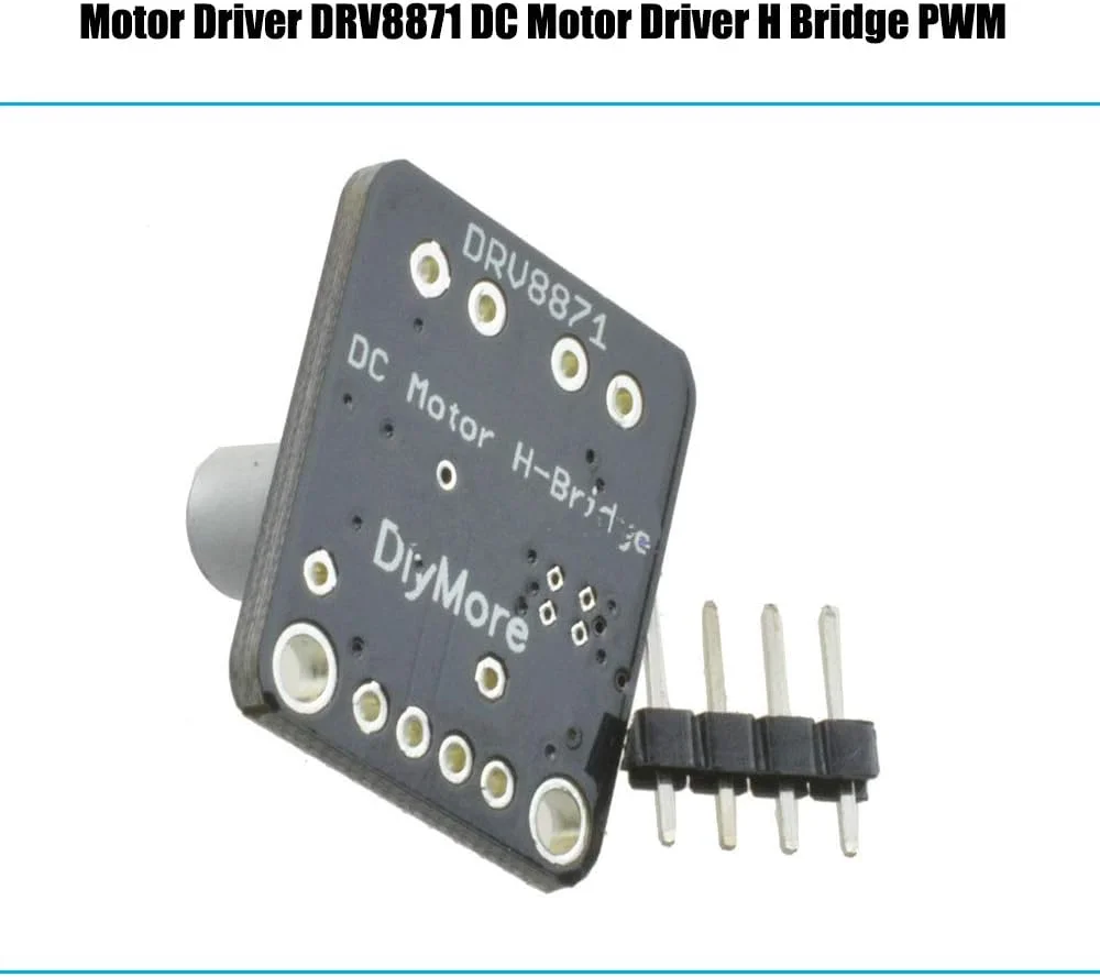 ماژول راه انداز موتور DC مدل DRV8871 H-Bridge با کنترل PWM و جریان 3.6 آمپر، مناسب برای آردوینو (تک عددی)